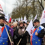 Manifestacja nauczycieli w Warszawie